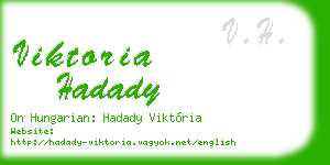 viktoria hadady business card